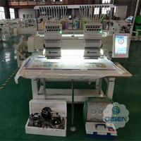 Nouvelle machine à broder informatisée à double tête New Star Stitch Multi-aiguilles, haute vitesse, écran tactile, pour usage domestique, 500 motifs, mémoire, moteur