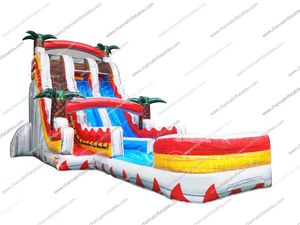 Hot Bán Thương Mại Sân Sau Khổng Lồ Lớn Inflatable Nước Trượt Hồ Bơi Nước Trượt Cho Người Lớn - Product Image 2