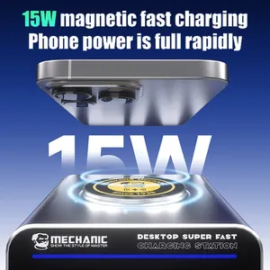 Chargeur rapide GaN MECHANIC G-POWER 160W 8 ports PD QC 4C4A pour <span class=keywords><strong>iPhone</strong></span>, Android et équipement électronique – Outil de réparation et de charge rapide - Product Image 6