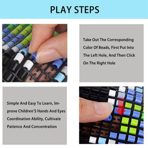 Artkal New Design Wall Paintings Multicolor Fuse Beads Snappix Bead Craft Kit per bambini e <span class=keywords><strong>adulti</strong></span> - Product Image 6
