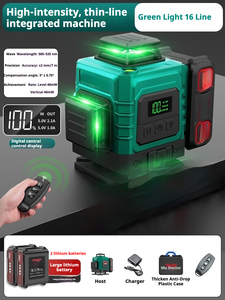 <span class=keywords><strong>Nivel</strong></span> Láser Rotatorio Autonivelante Verde OEM 360° 4D de 16 Líneas, Láser de Líneas Cruzadas Horizontales y Verticales, Herramientas de Medición y Topografía - Product Image 2