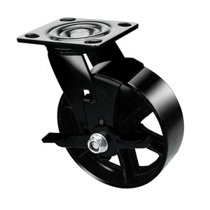 Ruedas Giratorias de Hierro de Alta Resistencia de 4/5/6/8 Pulgadas, Ruedas de Hierro Puro Resistentes a Altas Temperaturas de 500 Grados - Product Image 5