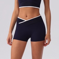 Nouveaux shorts de yoga taille haute, anti-transpiration, infroissables, ajustés, effet seconde peau, design push-up fessier, pour femme, taille XL