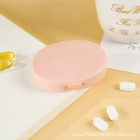 Mallette de rangement pour tablette portable écologique Organisateur de pilules à 3 compartiments Conteneur de supplément hebdomadaire en plastique PP