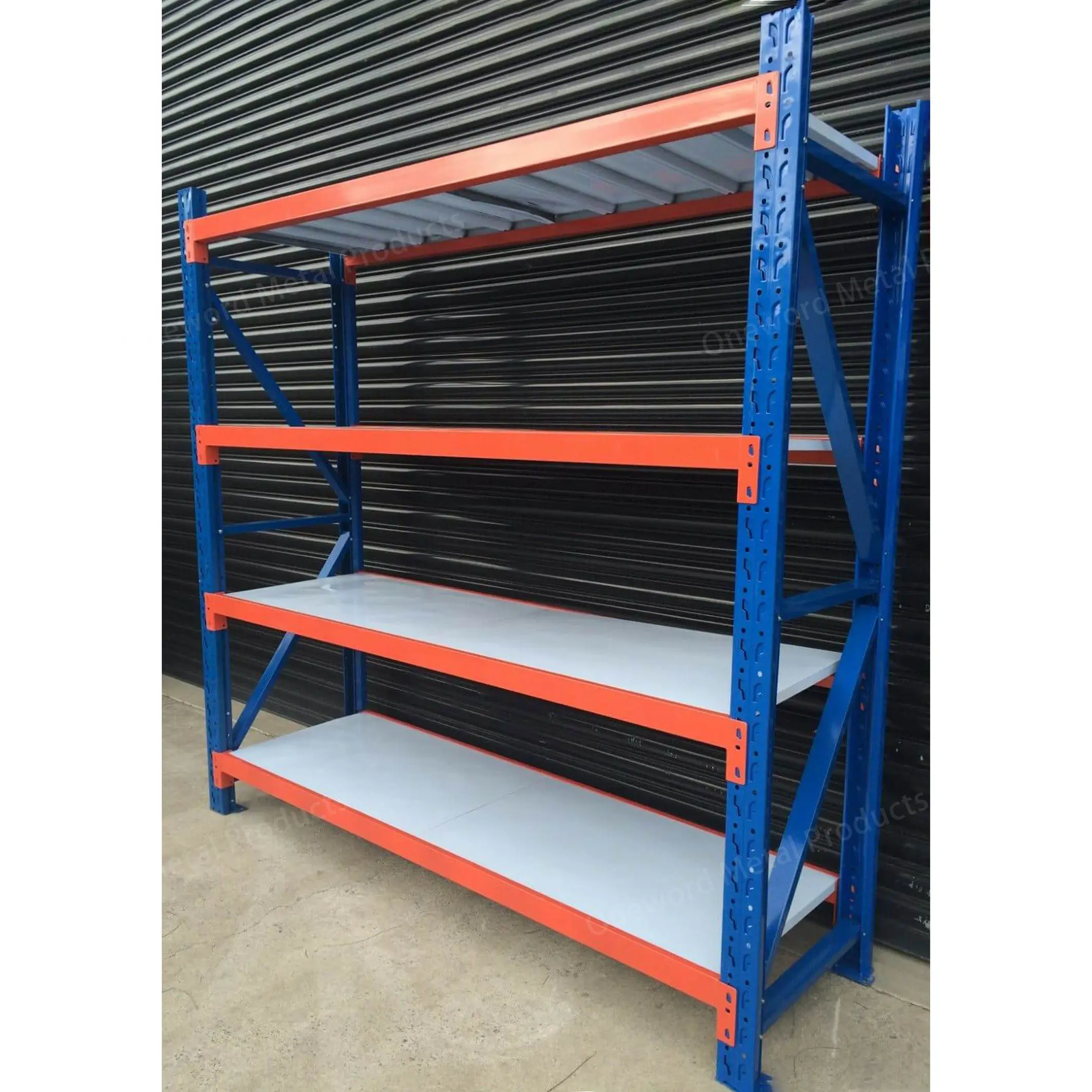 Garage Metal Storage Shelf System Warehouse Shelving Storage Equipment Light Duty Steel Rack Shelves
