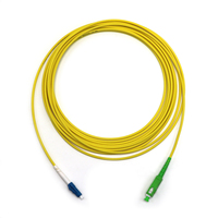 Cordon de brassage fibre optique monomode simple 3M 5M SC APC vers LC UPC G657A1 9/125um pour utilisation FTTH FTTX