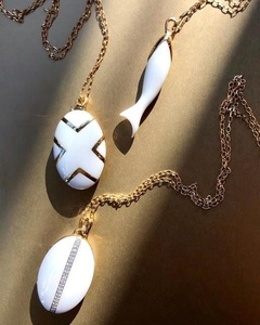 Newly Style Women <strong>Men's</strong> <strong>Locket</strong> Oval Black Ceramic <strong>Locket</strong> Necklace Sterling Silver 925 Metal With <strong>Chain</strong> <strong>Locket</strong> <strong>Men</strong> - Product Image 5