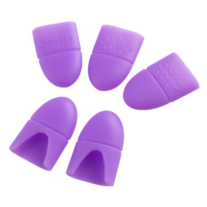 Lot de 10 capuchons en silicone pour vernis à ongles, lingettes dégraissantes pour dissolvant de gel, nettoyant pour doigts, protection pour vernis, outils de manucure NAT058 - Product Image 3