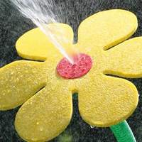 Arroseur de fleurs avec pic en plastique, arroseur de pelouse dansant Daisy, arroseur de jardin, buse de pulvérisation, irrigation de jardin