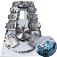 Solución de Riel Guía de Arco Automático para la Fabricación de Vehículos de Nueva Energía, Sistemas de Transporte Curvos con Certificación CE e ISO