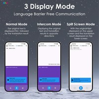 Traducteur AI d'usine, écouteurs Bluetooth, traduction en temps réel, multilingue, sans fil, Bluetooth, pour les voyages, les réunions d'affaires
