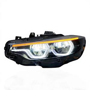 AURON Nuevos Faros Delanteros DRL Amarillos Blancos 6000K para Serie 4 F32/F80/F82 2013-2019 12V 6000LM Actualización Retrofit 36W D2H SJC - Product Image 1