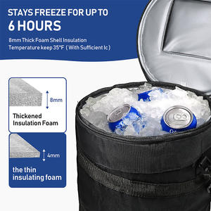 Sac isotherme élégant et décontracté multifonction en tissu Oxford, pliable et durable, 8L, pour boissons de golf, avec design unisexe et sangle détachable - Product Image 3