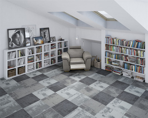 Dalles <span class=keywords><strong>de</strong></span> moquette personnalisées pour <span class=keywords><strong>salle</strong></span> d'arcade, dalles <span class=keywords><strong>de</strong></span> moquette à boucles multi-niveaux, dalles <span class=keywords><strong>de</strong></span> moquette modernes 50x50cm - Product Image 1