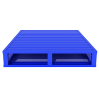 Palette en acier pour logistique d'entrepôt personnalisée, capacité de 1000 kg, palette métallique pour chariot élévateur