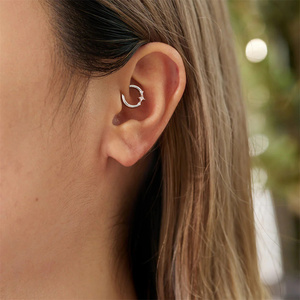 CANNER Bijoux de piercing en argent 925 pour hélix, cartilage, labret, daith, lobe d'oreille, anneau de nez, boucles d'oreilles créoles, bijoux fins - Product Image 6
