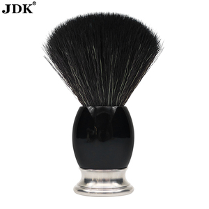 JDK Premium Barbe Rasage Brosse à manche en acier inoxydable Cheveux synthétiques Noeud Crème <span class=keywords><strong>Blaireau</strong></span> de rasage - Product Image 2