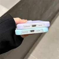 Coque magnétique de luxe effet gelée pour iPhone 15 14 13 12 11 Pro Max Plus, compatible charge sans fil, finition mate, protection intégrale