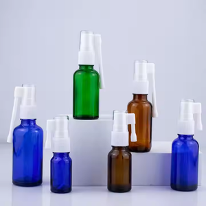 Flacon pulvérisateur nasal en verre ambré transparent de 30/50 ml (1 oz) avec collier en PP pour les gouttes oculaires, l'infusion, l'argent colloïdal, le sel physiologique, vente chaude - Product Image 2