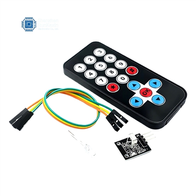 HX1838 Infrared Wireless Remote Control Kit for Robot with Remote Control and Receiver Board