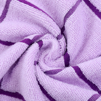 Serviettes de toilette 100% coton avec logo personnalisé, prix d'usine, vente en gros, ensemble de 3 serviettes à carreaux, luxe, douces, pour hôtel et maison