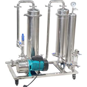 Máquina de Filtrado Automática de Acero Inoxidable con Triple Cartucho para Whisky, Vino Blanco y Licores, Máquinas de Purificación para Uso Comercial - Product Image 1