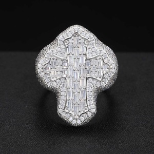 Hip Hop Moissanite <b>Ring</b> Iced Out Moissanite <b>Ring</b> Moissanite <b>Ring</b> for <b>Men</b> Moisaanite Diamond <b>Ring</b> Silver Moissanite <b>Ring</b> - Product Image 1
