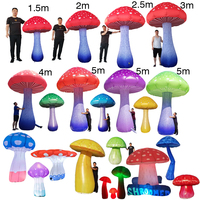 Ballon publicitaire géant gonflable personnalisé en forme de fleur avec lumières LED RGB, en tissu Oxford 210D, taille gonflée 4-6 pieds, publicité moderne sur mesure
