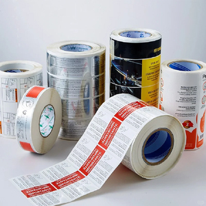 <strong>Custom</strong> Metallic Logo Labels Tamper-Evident Adhesive <strong>Sticker</strong> <strong>Printing</strong> with Residue Lettering After <strong>Removal</strong> - Product Image 6