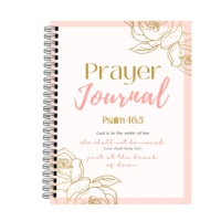 Spiral-Bound A5 PVC planificateur quotidien Journal Bible étude et traqueur de gratitude pour la prière de croissance spirituelle