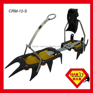 Crampons d'escalade en acier Handy Man CRM-12-S pour chaussures de neige - Certifiés CE, plaqués zinc - Product Image 2