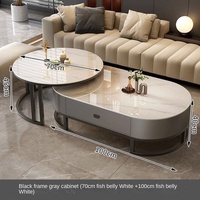 Moderner Luxus-Glascouchtisch mit Einfachem, Elegantem Ovalem Design für Wohnzimmer und Kleine Apartments - Online-Sensation