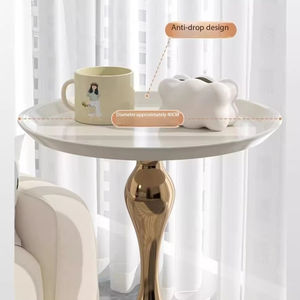 Table d'appoint moderne ronde <span class=keywords><strong>en</strong></span> métal électroplaqué pour salon, canapé, chevet - Product Image 5