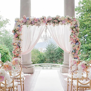 Arco de Flores para Decoración de Bodas al Aire Libre, Plantas y Flores Artificiales - Product Image 2