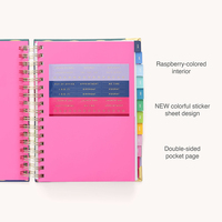 Agendas de Papel Ecológico A5 con Encuadernación Cosida a Caballo y Detalles en Dorado Rosa, Caja de Regalo de Lujo para Bodas, Planificador de Autocuidado