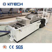 Machine de granulation de film plastique d'anneau de l'eau de vis simple du film mou KCP80 PE pour PP/PE/HDPE/LDPE avec le baril de compacteur