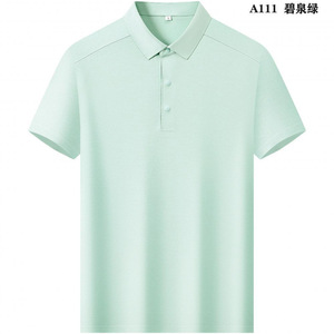 Polo de Manga Corta para Hombre, de Algodón Piqué, Transpirable, con Cuello, Corte Ajustado, para Verano - Product Image 4
