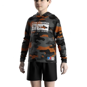 เสื้อฮู้ดดี้กันแดด UPF 50+ แห้งเร็ว ปี 2023 สำหรับเด็ก  ลายพิมพ์ แขนยาว  เสื้อเจอร์ซีย์  เสื้อตกปลา - Product Image 5