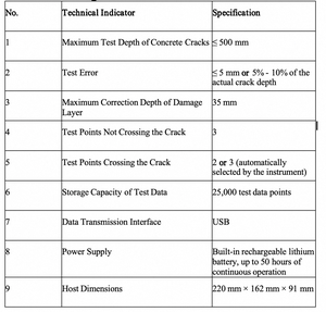Измеритель глубины трещин в бетоне, оборудование для неразрушающего контроля, прибор для измерения ширины/глубины трещин, гарантия 1 год - Product Image 2