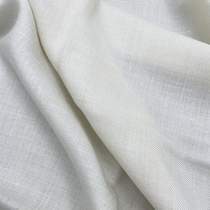 लक्जरी मेरिनो ऊन रेशम के कपड़े 30% रेशम 70% ऊन रेशम के कपड़े, स्कार्फ स्कार्फ शॉल के लिए कपड़े - Product Image 4