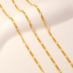 Collar <span class=keywords><strong>de</strong></span> <span class=keywords><strong>oro</strong></span> <span class=keywords><strong>de</strong></span> 18K, collar <span class=keywords><strong>de</strong></span> cadena Figaro <span class=keywords><strong>de</strong></span> 1,87mm, joyería <span class=keywords><strong>de</strong></span> <span class=keywords><strong>oro</strong></span> <span class=keywords><strong>de</strong></span> 18K, collares <span class=keywords><strong>de</strong></span> joyería fina - Product Image 3