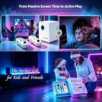 Konsol Game TV 4K HD dengan Sensor Gerak, Kontrol Gerakan Tubuh, Android Box, Pengontrol Nirkabel 2.4GHz, Hiburan Rumah