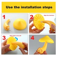 Veilleuse LED sans fil avec contrôle du capteur de champignon directement branchable Lampe de chevet pour chambre à coucher à usage résidentiel