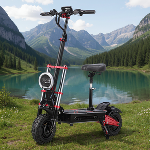 USA Stock Boyueda S5 60V 38AH Lithium Battery Long Range 11inch Off0-Road Tyre 6000W Dual Motor Electric Scooter with NFC Unlock - Product Image 1