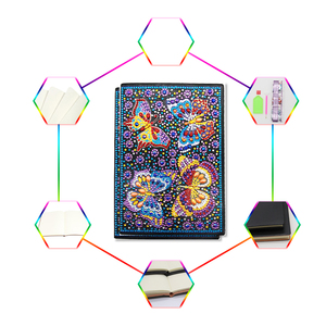Peinture au diamant 5D <span class=keywords><strong>Mandala</strong></span> <span class=keywords><strong>de</strong></span> forme spéciale, carnet <span class=keywords><strong>de</strong></span> croquis <span class=keywords><strong>de</strong></span> 50 pages, carnet A5, artisanat <span class=keywords><strong>de</strong></span> Noël fait main, cadeau - Product Image 3