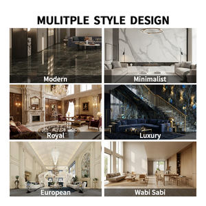 Mosaïque de marbre moderne luxueuse personnalisée avec des carreaux cannelés avec 1 an de garantie Durable écologique pour les îlots de cuisine les salles à manger - Product Image 5