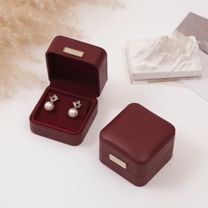 Luxury Jewelry Packaging <b>Box</b> Full Set Necklace Ring <b>Earrings</b> Pu Leather Jewellery Set <b>Box</b> with Custom logo - Product Image 3