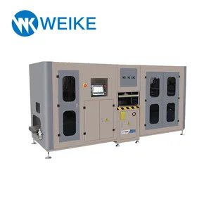 WEIKE CNC window door aluminum profiles end milling machine for profile knurling thermal break with strip feeding