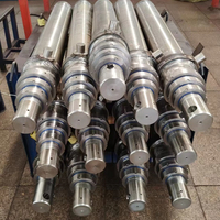 Vérins hydrauliques télescopiques à double action pour la construction en acier, avec joint de roulement de piston, pour systèmes de levage et camions-bennes à pression