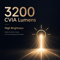Nouvelle version brillante 2026 C3 Ultra |   Projecteur de cinéma maison portable 3D prêt à l'emploi 3200 ANSI 4K UHD Triple Laser DLP